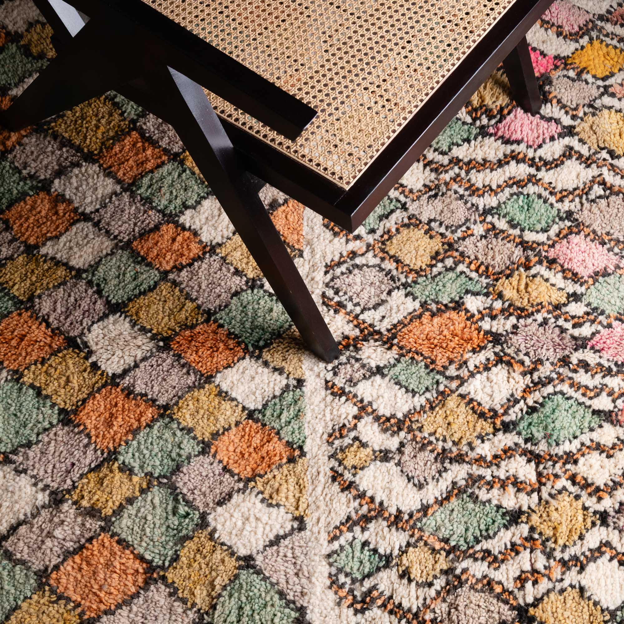 Rihab - vintage boujad rug