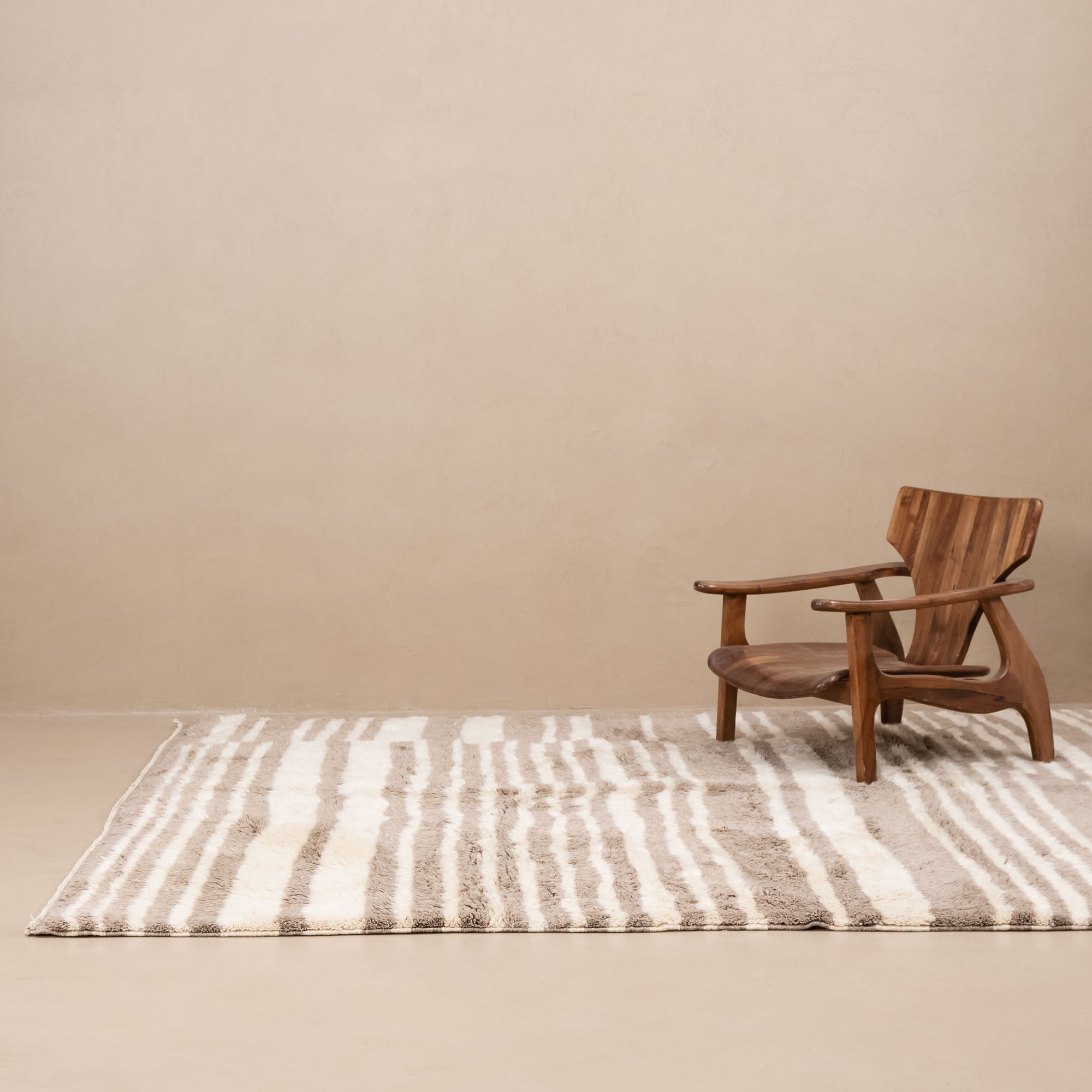 Shimmering Sands - Luxury Shag Moroccan Rug