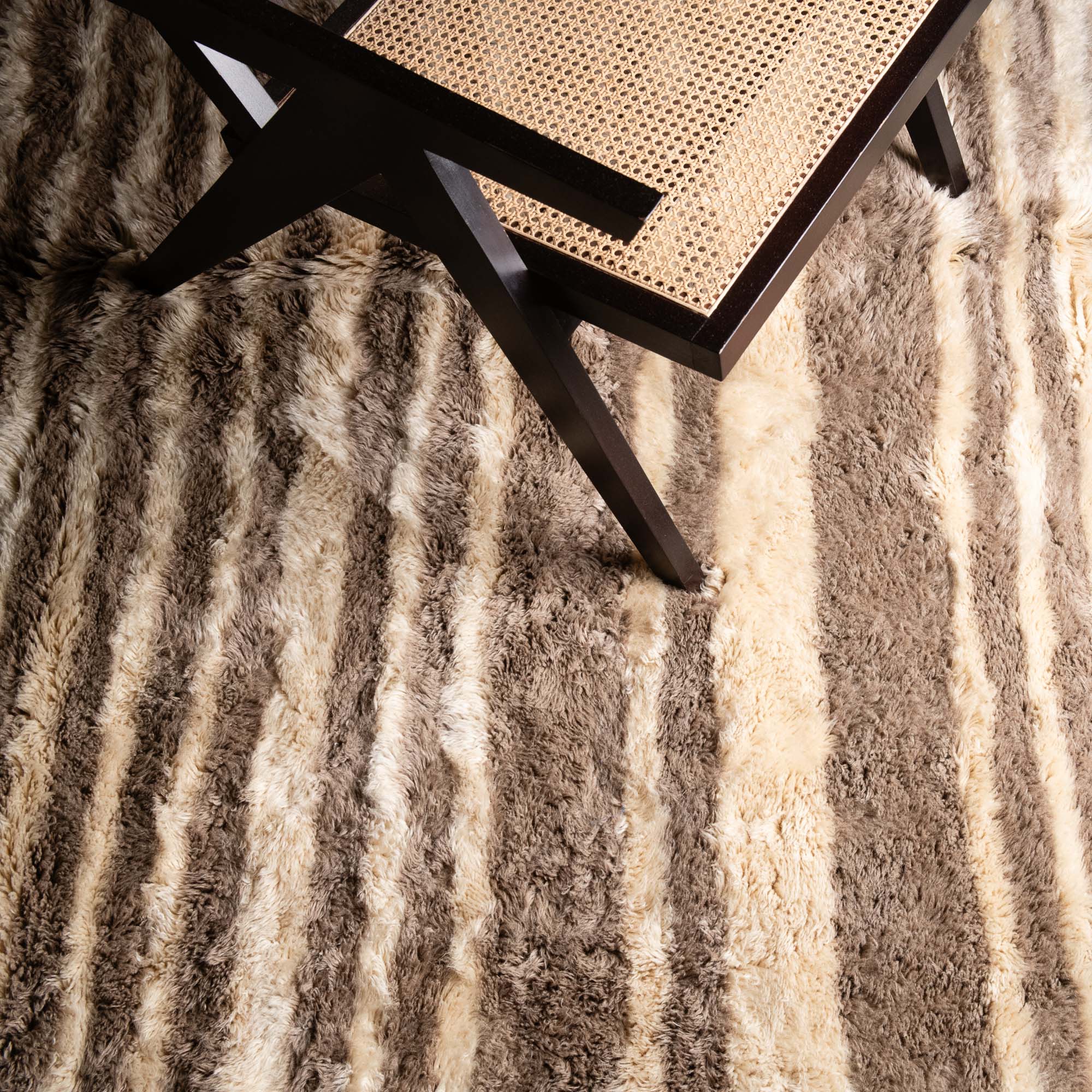 Shimmering Sands - Luxury Shag Moroccan Rug