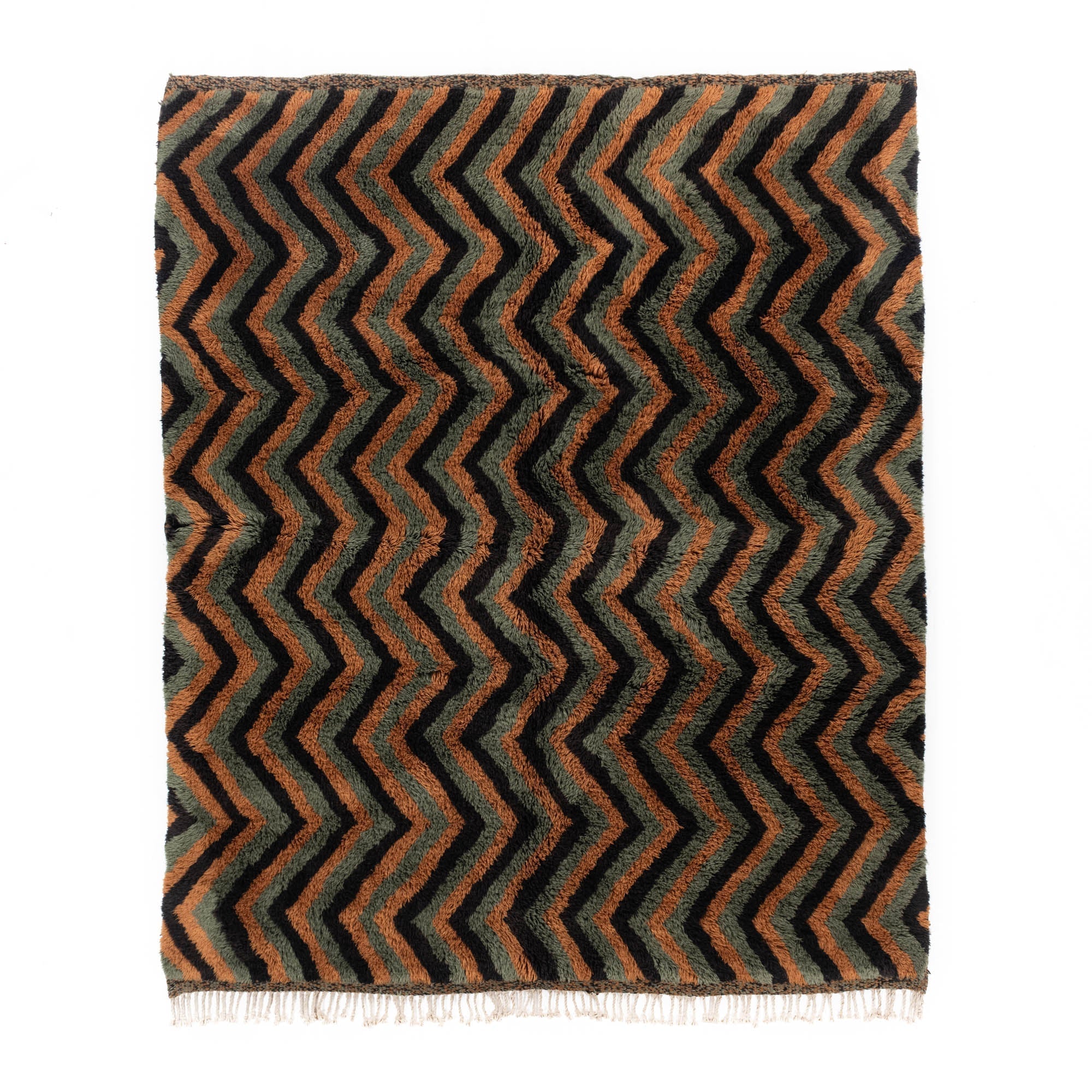 Winding track - Luxury Shag Moroccan Rug