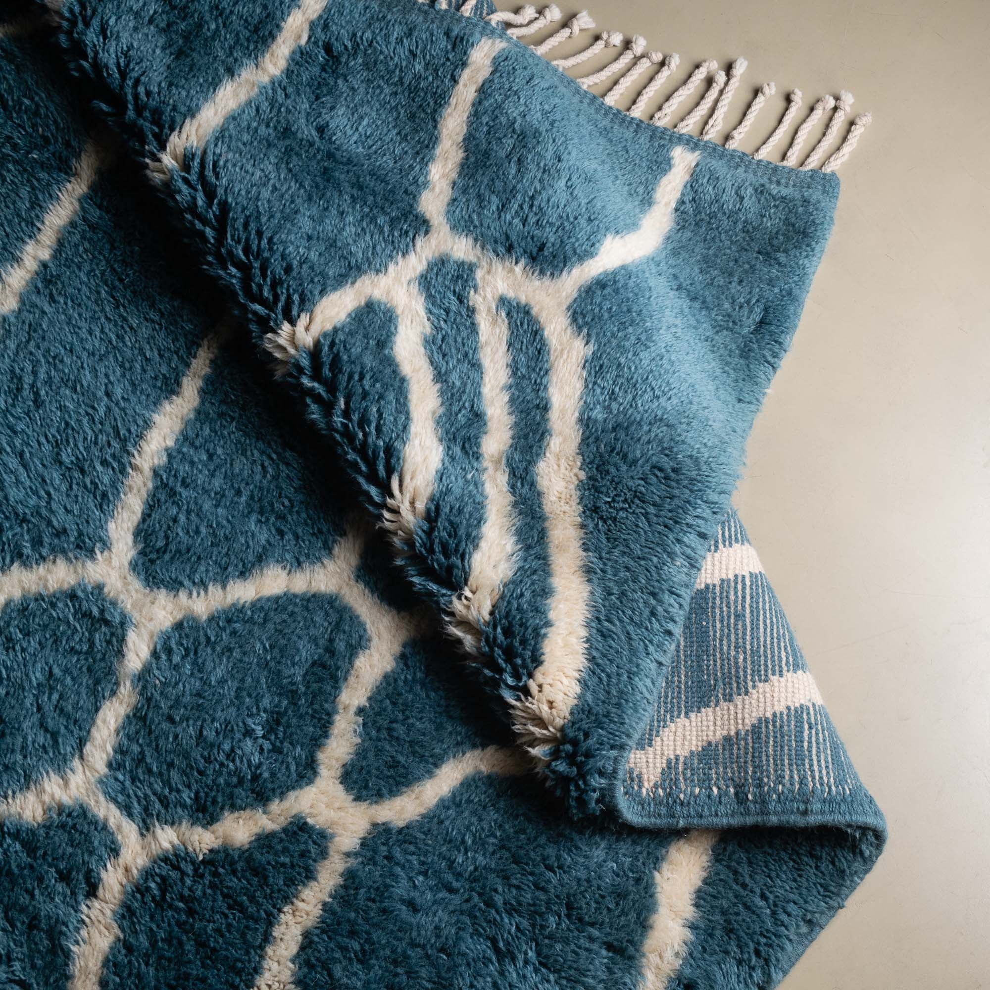 Ocean Mosaic - Luxury Shag Moroccan Rug